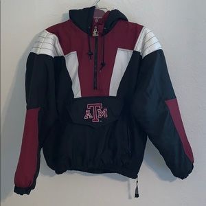 Starter Vintage Men’s Puff A&M Hooded Jacket. Sz S